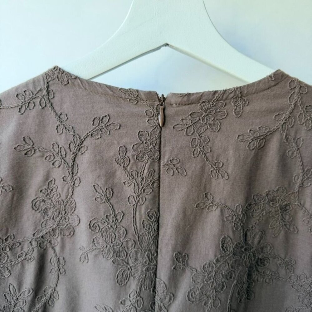 Hyacinth House Brown Becca Bell Sleeve Mini Dress Womens Size L - Picture 6 of 12
